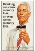 Drinking can cause memory loss