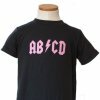 T-shirt ABCD NOIR/ROSE